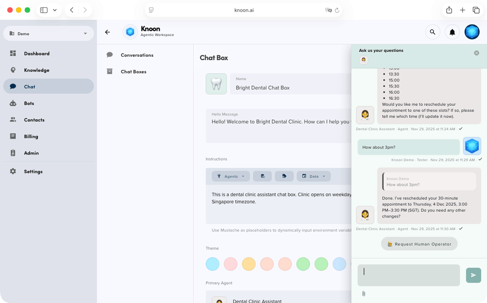 The agent proceeds to make the booking.
