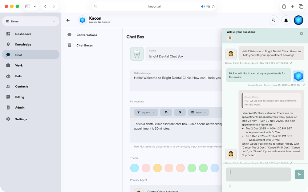 The user requested to cancel all appointments with Dr. Yee.